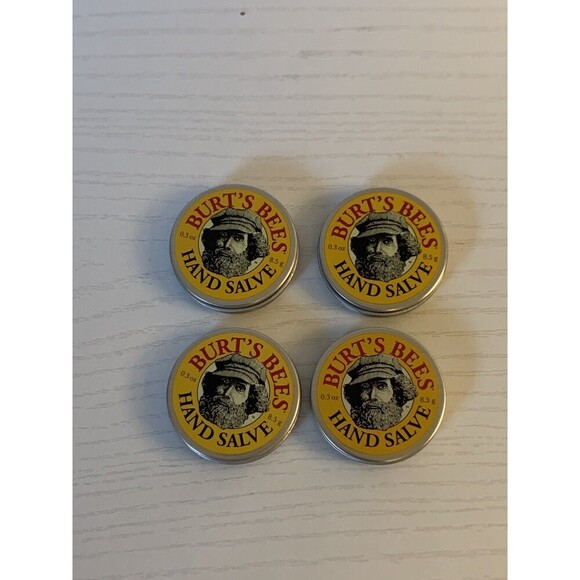 Burt's Bees Hand Salve, .3oz per tin, Farmer’s Friend Brand New Unopened 4 pack - Picture 2 of 5